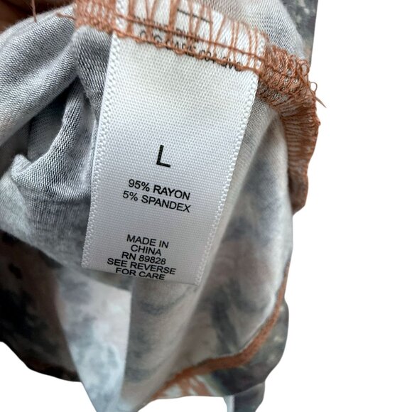 LOGO  Lori Goldstein Boho Top Large  Long Sleeve Tunic Tee w/ Pockets NWOT - Picture 8 of 10